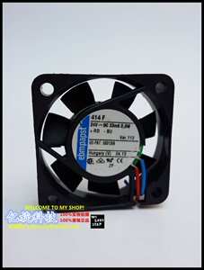 原装正品德国ebmpapst 414 F 24V0.8W 4CM4010变频器散热风扇两线