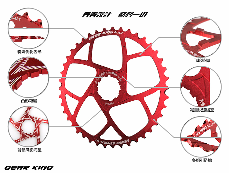Pignon de vélo GEAR KING - Ref 2375704 Image 1