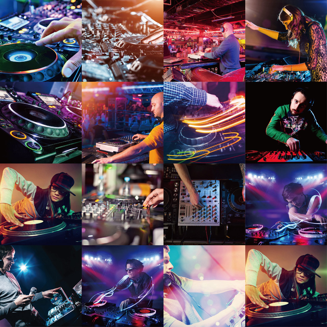 15个jpg 唱片骑士 夜店 dj打碟 高清图片 设计素材 2016020857
