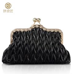 Fat Cobblers clutch bag 2015 new cosmetic bag women's hand bags evening bag night club packet wave shoulder bag-clip package