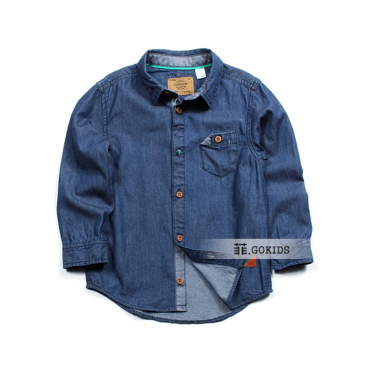 Chemise garcon à manche longue en toile - Ref 2073778 Image 1
