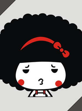 汽车反光贴纸防雨水可爱动漫14389摩丝mocmoc 车身贴定制