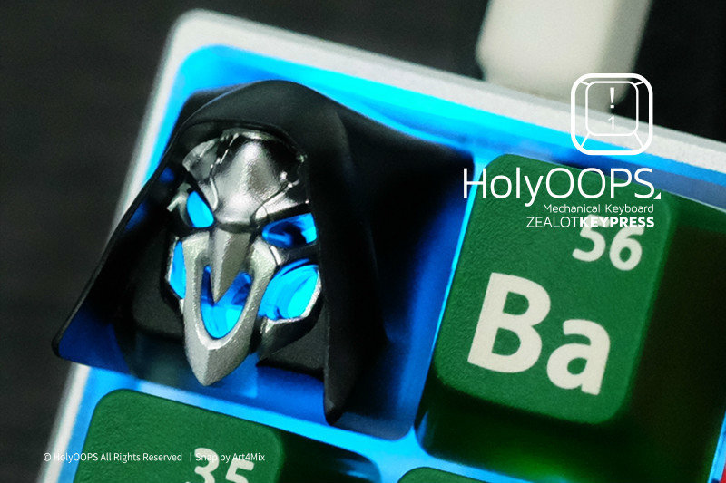 HolyOOPS  死神 铝合金机械键盘全金属键帽透光款包邮