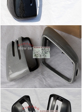 X166 GL350 GL400 GL500 GL550 GL63 碳纤镜壳 倒车后视镜盖