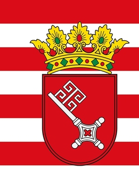 德国不莱梅州旗 90 X 150 CM 3 X 5 FT Bremen State Flag
