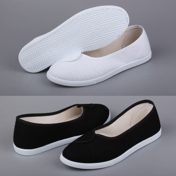 一字护士浅口平底美容师北京布鞋