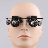 包邮 双眼式 钟表手机维修放大镜带灯20倍古玩珠宝鉴定二十倍扩大镜