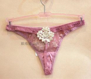 戴安娜正品 2080201T 超性感蕾丝边舒适透气T裤 低腰女士无痕内裤