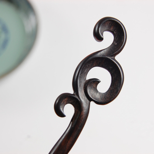 古典发簪黑檀木簪子古风饰品步摇发钗复古盘发头饰 金枝