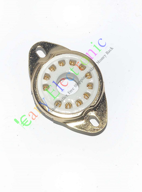 全新十二脚陶瓷镀金GZC12-1-F-G管座适用9MN8 8AC9 50CA10电子管