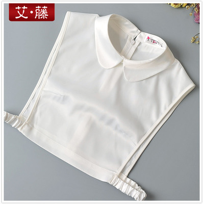 艾藤秋冬季新款百搭仿缎面假领子