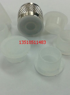 射频N公保护帽 高频SL16防尘盖 N公头绝缘防尘帽 黑色硅胶N-J盖子