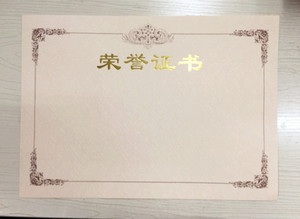 加厚 荣誉证书内芯 聘书 结业证书 奖状纸 内页纸空白 A4 B5 A3