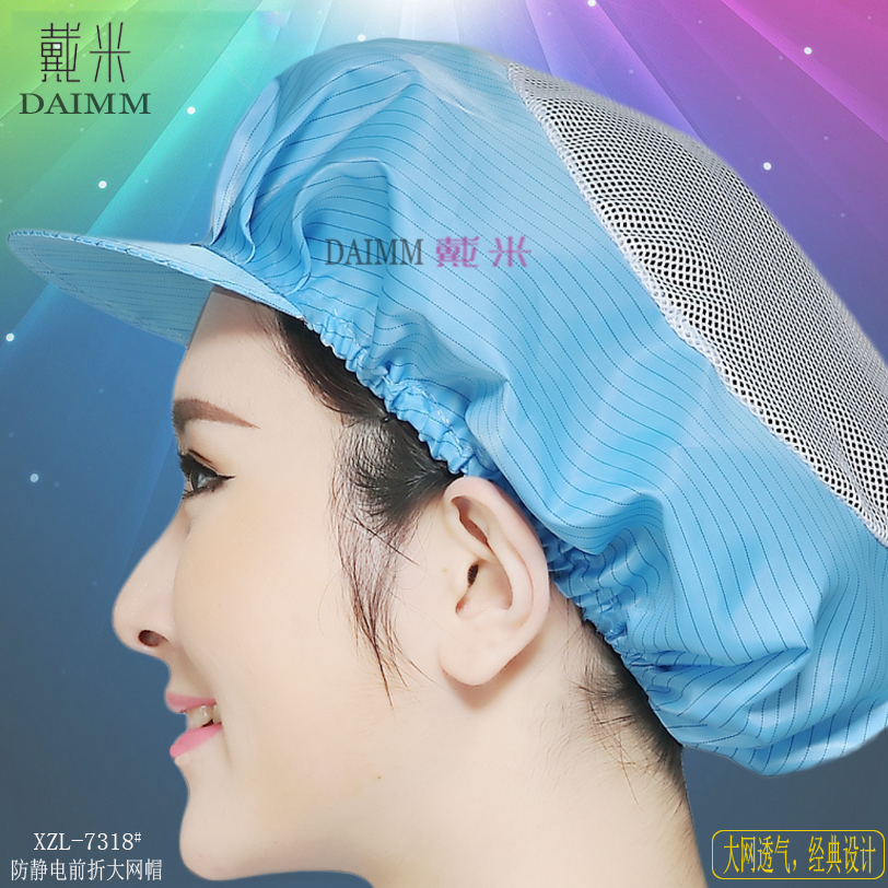 防尘帽大网戴米硬帽檐透气