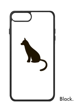 适用于iPhone黑色猫动物剪影Xr手机壳max保护套678plus硅胶11