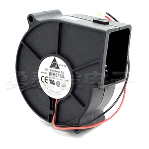 台达7CM 7530 鼓风机1U2U服务器 12V0.10A涡轮静音风扇BFB0712L