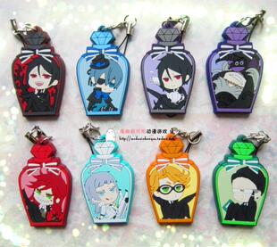 日单正版散货 黑执事 10周年纪念版 橡胶挂件 香水瓶 夏尔赛巴斯