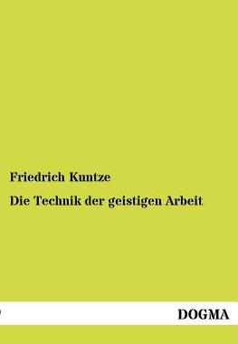 【预售】Die Technik Der Geistigen Arbeit