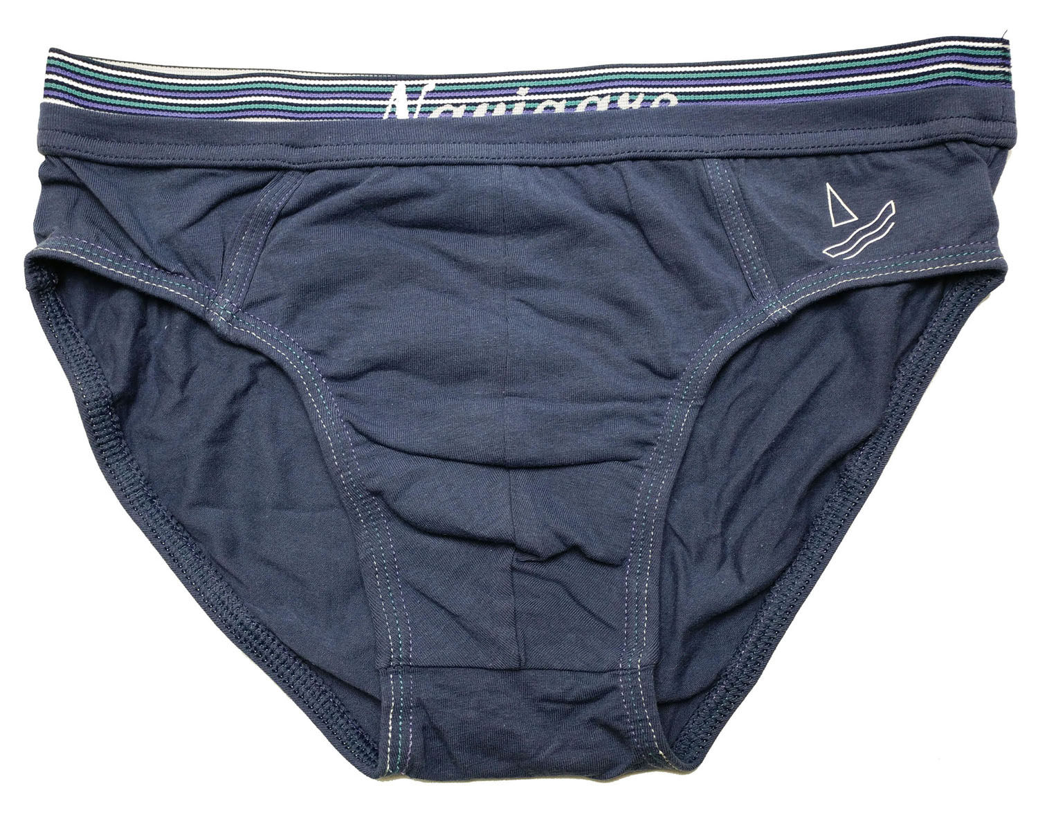 哟呼！navigare M码男童男士灰蓝色全棉三角短裤内裤