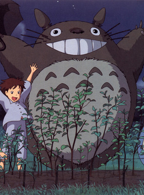 日本宫崎骏动画海报 龙猫 动漫海报儿童房玄关装饰画挂画 D8238C