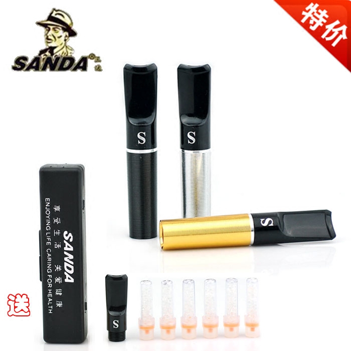 正品特价烟具三达过滤嘴赠便携盒