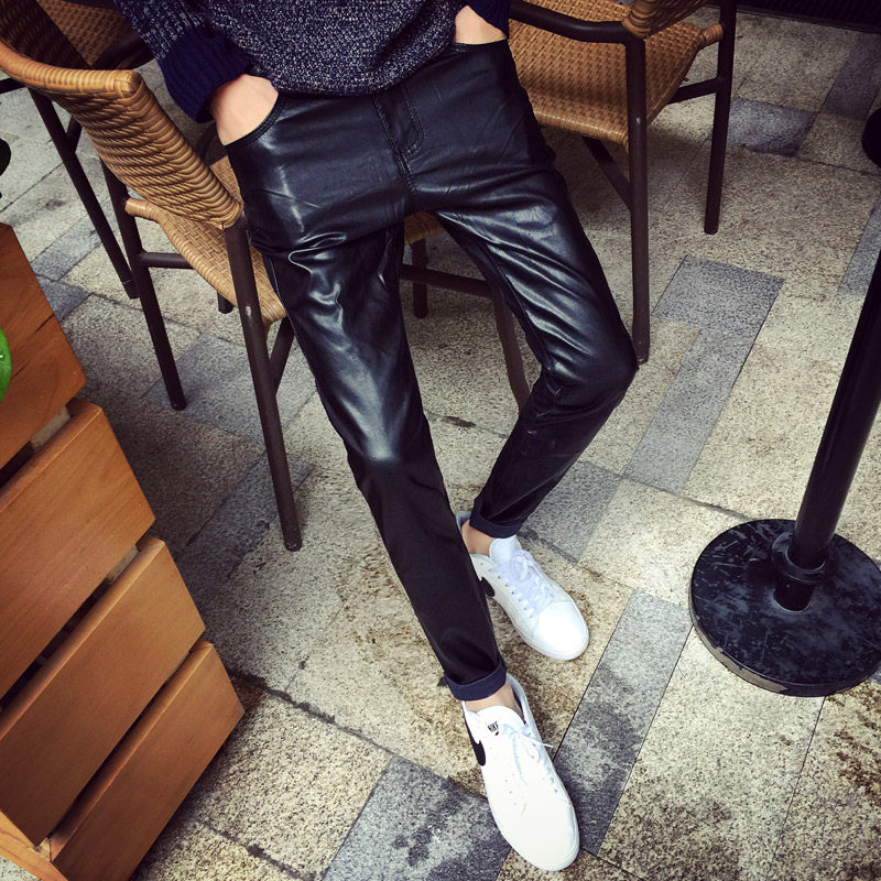 Pantalon cuir homme pour jeunesse pour hiver - Ref 1485827 Image 1