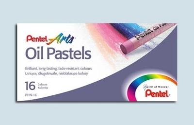 日本 派通 16色油画棒 Pentel PHN-16 Oil Pastels粉蜡笔
