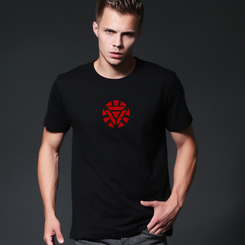 鋼鐵俠t恤男短袖夏季新款ironman3反應堆大碼男士純棉複仇者T恤衫在類目 男裝, T恤中 - 來自Buy2taobao.com提供專業的淘寶代購服務