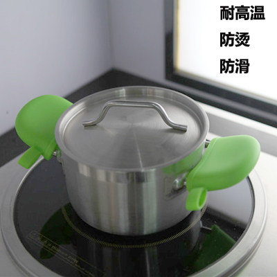 硅胶锅把套锅耳套炒锅硅胶把手套隔热防滑手柄套锅耳夹耐高