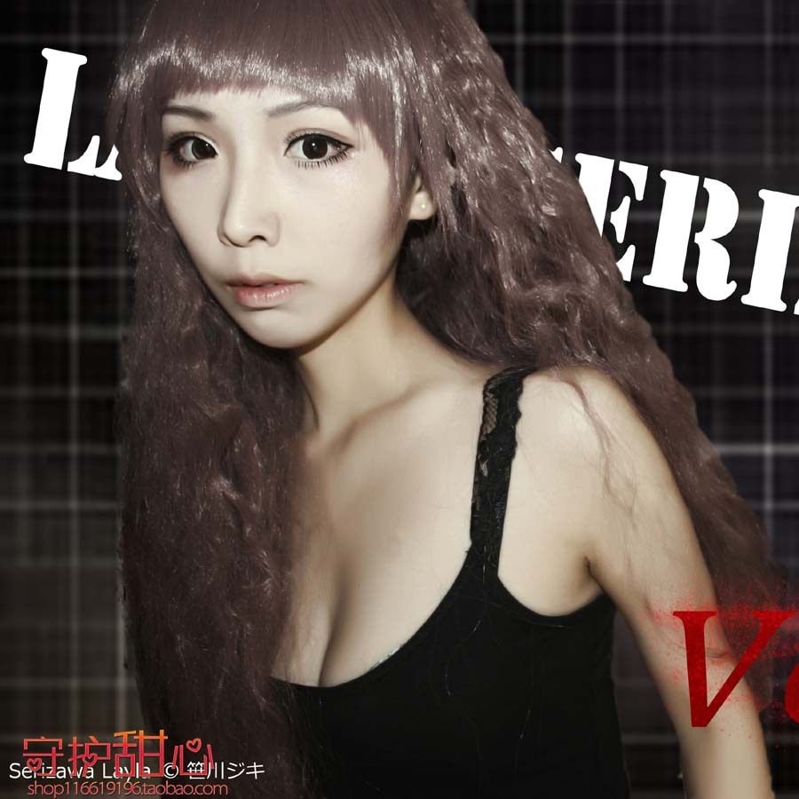 {包邮}甜心家芹泽蕾拉 香芋紫短刘海 泡面卷现货cosplay假发特价