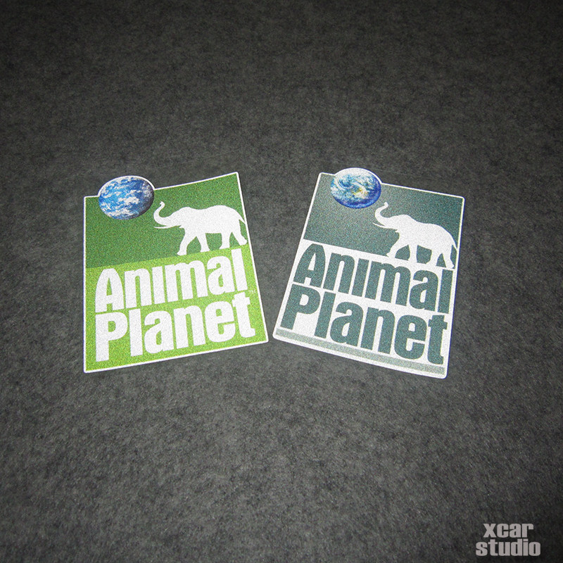 进口3m反光 探索发现动物星球频道系列反光车贴进口台标制作