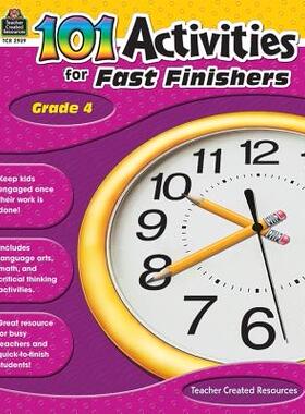 【预售】101 Activities for Fast Finishers, Grade 4