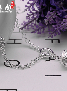 纯银宫铃手镯百搭生日礼物花千骨