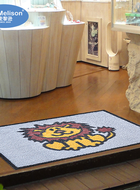 麦黎逊入户进门玄关室内店铺图案地垫 防滑吸水尼龙脚垫门垫新品