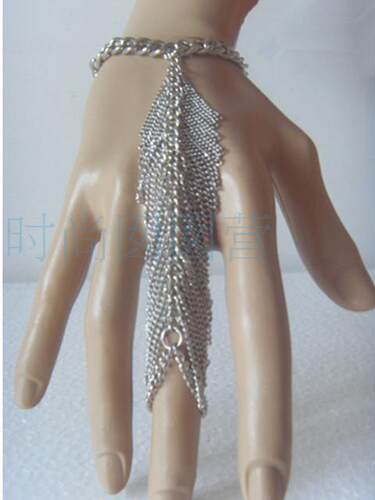 欧美流行手链hand chains 挂须连指手链HA01 ebay速卖通Amazon热销 合金饰品 金色银色枪灰色