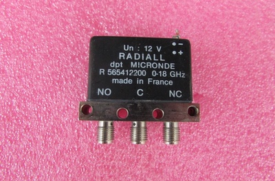 Radiall R565412200 SPDT SMA DC-18GHz 12V 单刀双掷 同轴开关