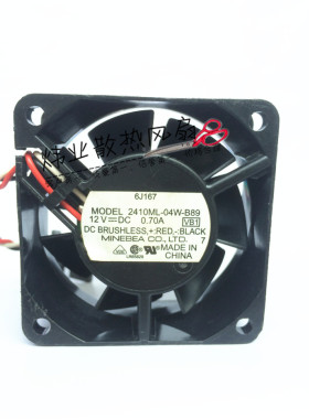 原装NMB 2410ML-04W-B89 6025 6CM 12V 0.70A 三线测速双滚珠风扇
