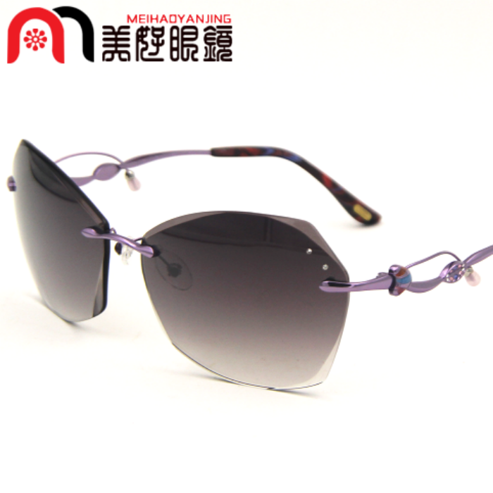 专柜正品韩国YEIN魅影无框切边镶钻太阳镜超轻时尚墨镜女MY010C06
