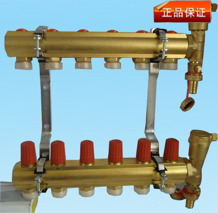 包邮丹佛斯水地暖分水器集水器流量分配器地暖分路器全屋定制