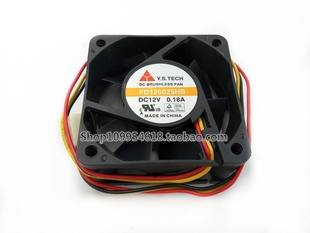 12V 散热风扇 Y.S.TECH 机箱 6CM 0.18A 6025 FD126025HB 山 元
