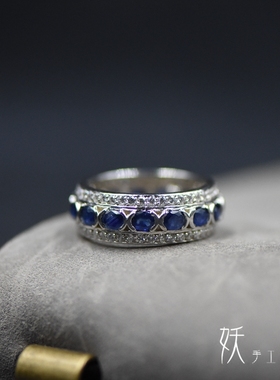 纯银妖家泰国手工制戒指