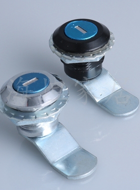 海坦 MS407-1-2锁配电箱锁 电柜箱转舌锁 黑色白色圆柱锁 机箱机