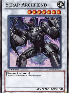 游戏王 美版 正版 - 废铁恶魔 Scrap Archfiend/金闪/DREV/限定