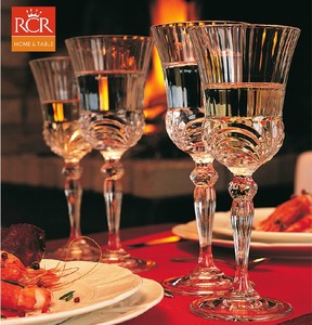 意大利RCR进口水晶杯欧式刻花杯红酒杯高脚杯创意香槟杯烈酒杯子