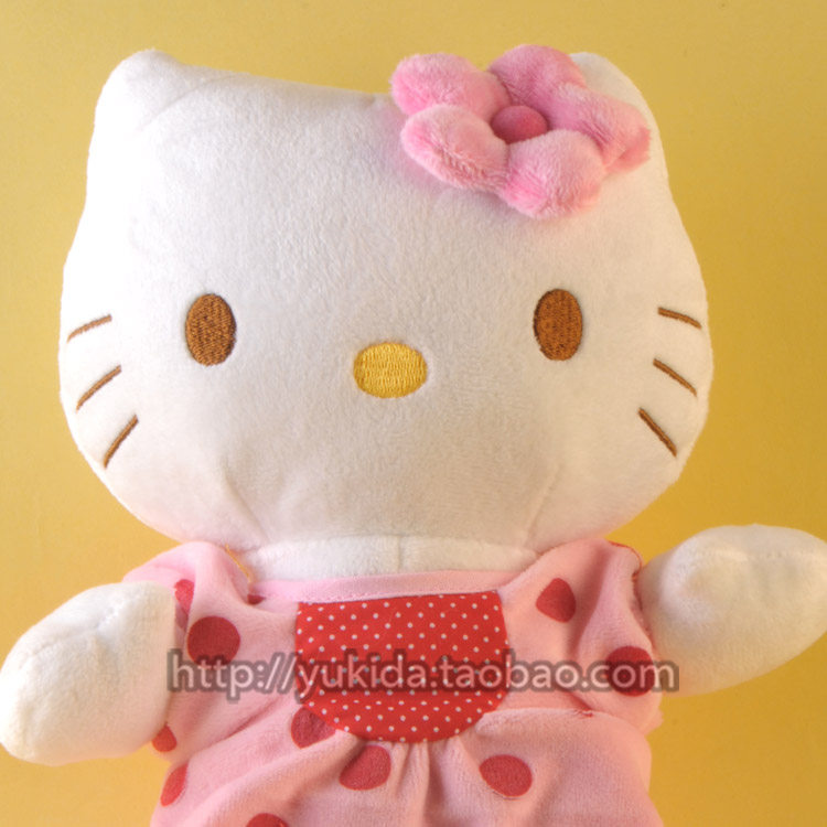 法国正版Sanrio三丽鸥hello Kitty哈喽kt猫毛绒布艺类玩具公仔