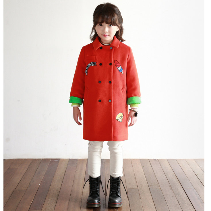 Manteau pour fille en laine - Ref 2162498 Image 1