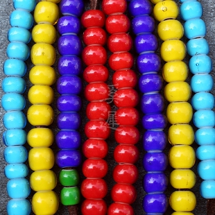 【溪迟】琉璃珠 捷克进口 手工白芯琉璃珠 6MM琉璃珠 8MM