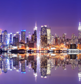 城市夜景风景画现代装饰画城市墙画贴画客厅走廊大幅海报 J6092C