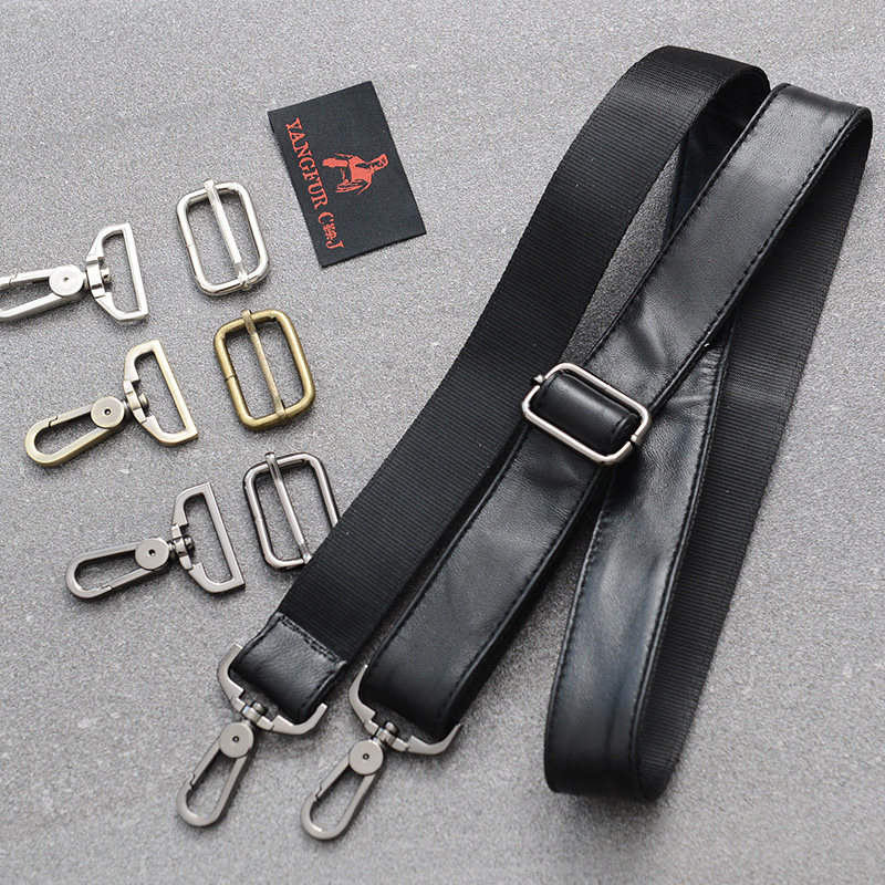 鞅男士真皮包带肩带斜挎背带单肩背包带电脑公文包带子羊皮包带