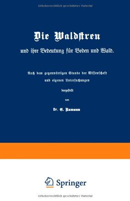 【预订】Die Waldstreu Und Ihre Bedeutung Fur...